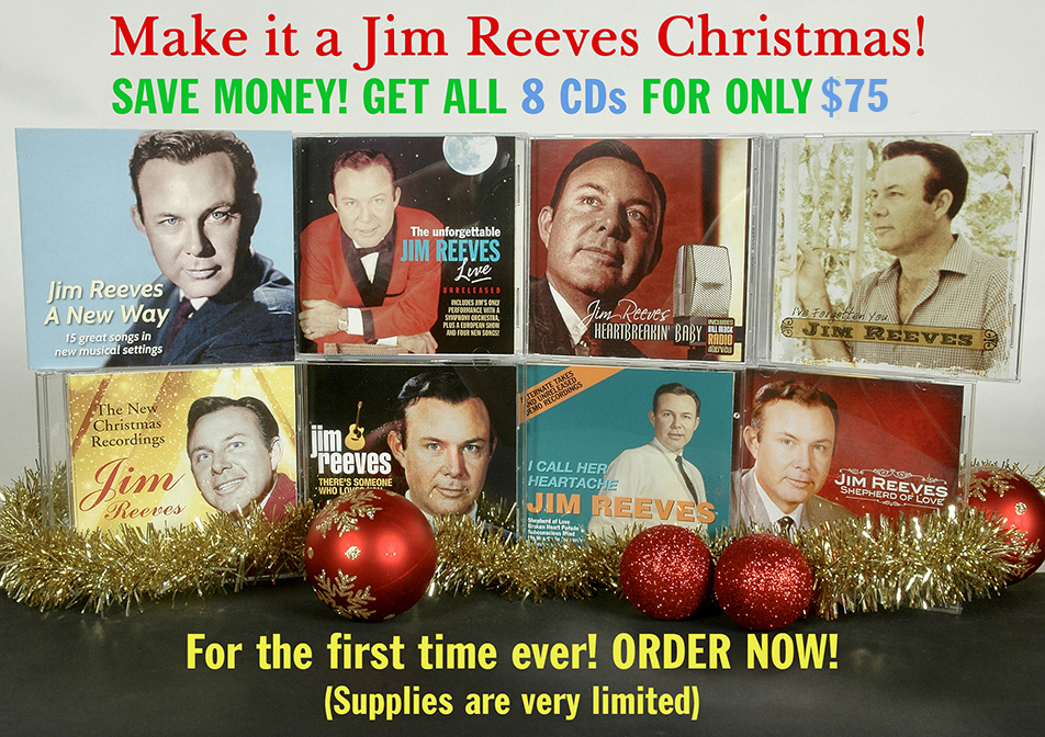 Jim Reeves 8 CD Christmas offer